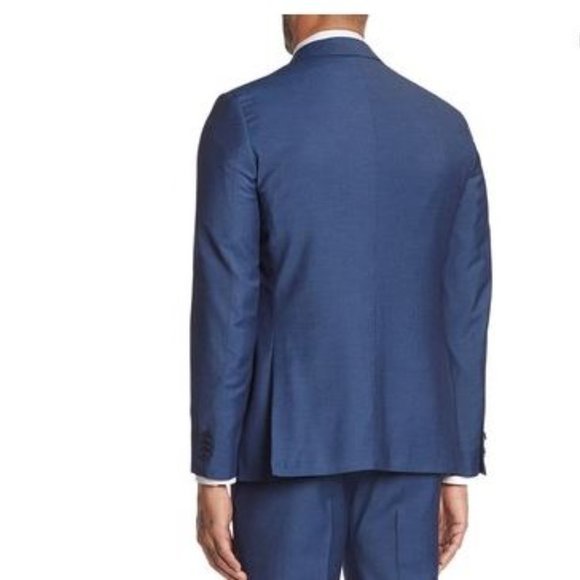 NEW Savile‎ Row Co Extra Trim Fit Blue Suit Jacket - Picture 2 of 8